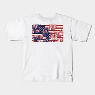 Stars and Stripes pattern Kids T-Shirt